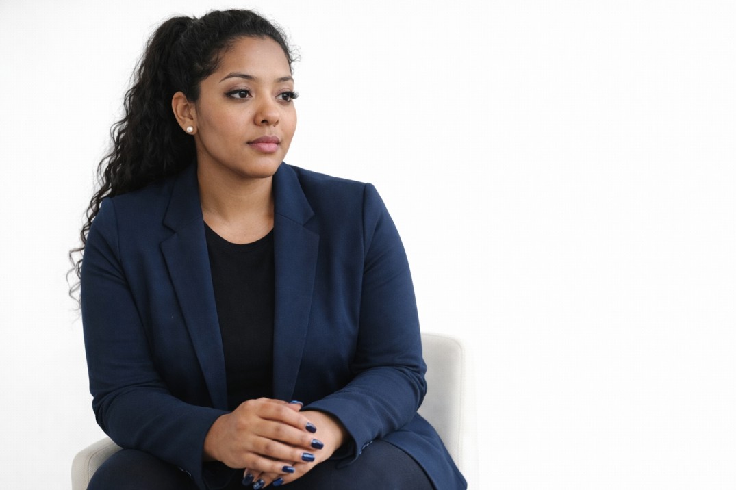 Rehana Sewoatsri Seated Portrait